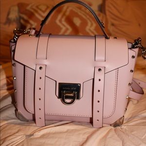 Michael Kors Manhattan Cross Body Bag In Pink